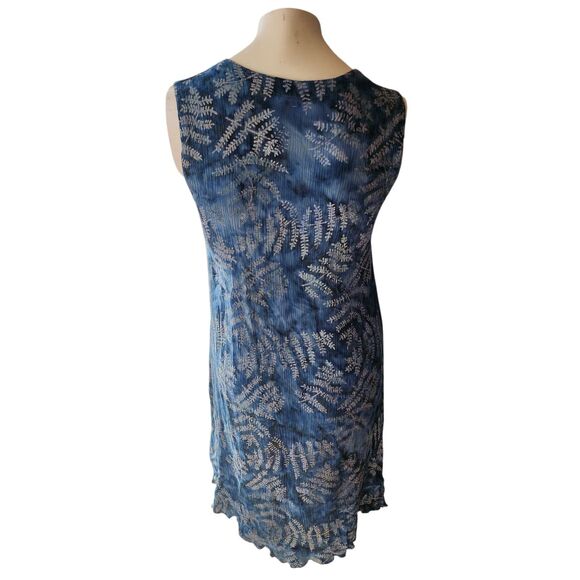 Lost River Clothing Co Tunic Top Women XL Earthy Boho Floral Button Down Crinkle - Picture 3 of 6